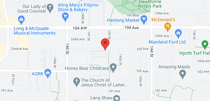 map of 130 14154 103 AVENUE